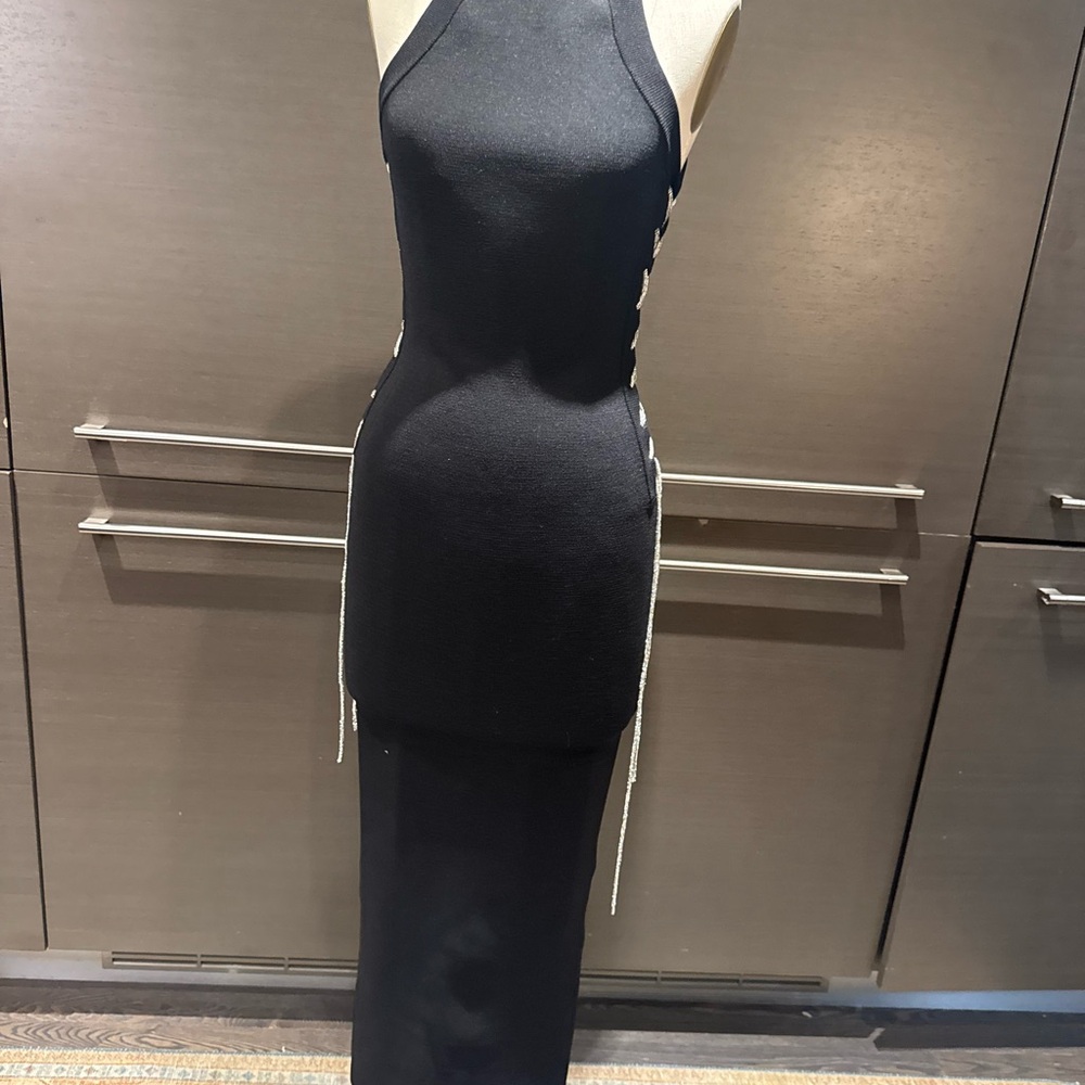 Forever 21 Elegant Black Backless Dress